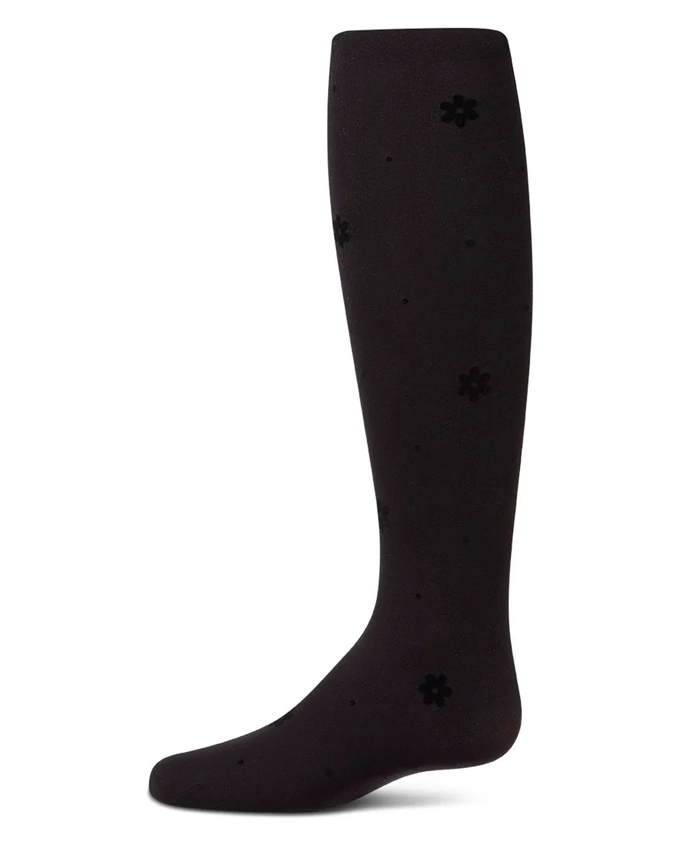 tights flocked dotted bloom