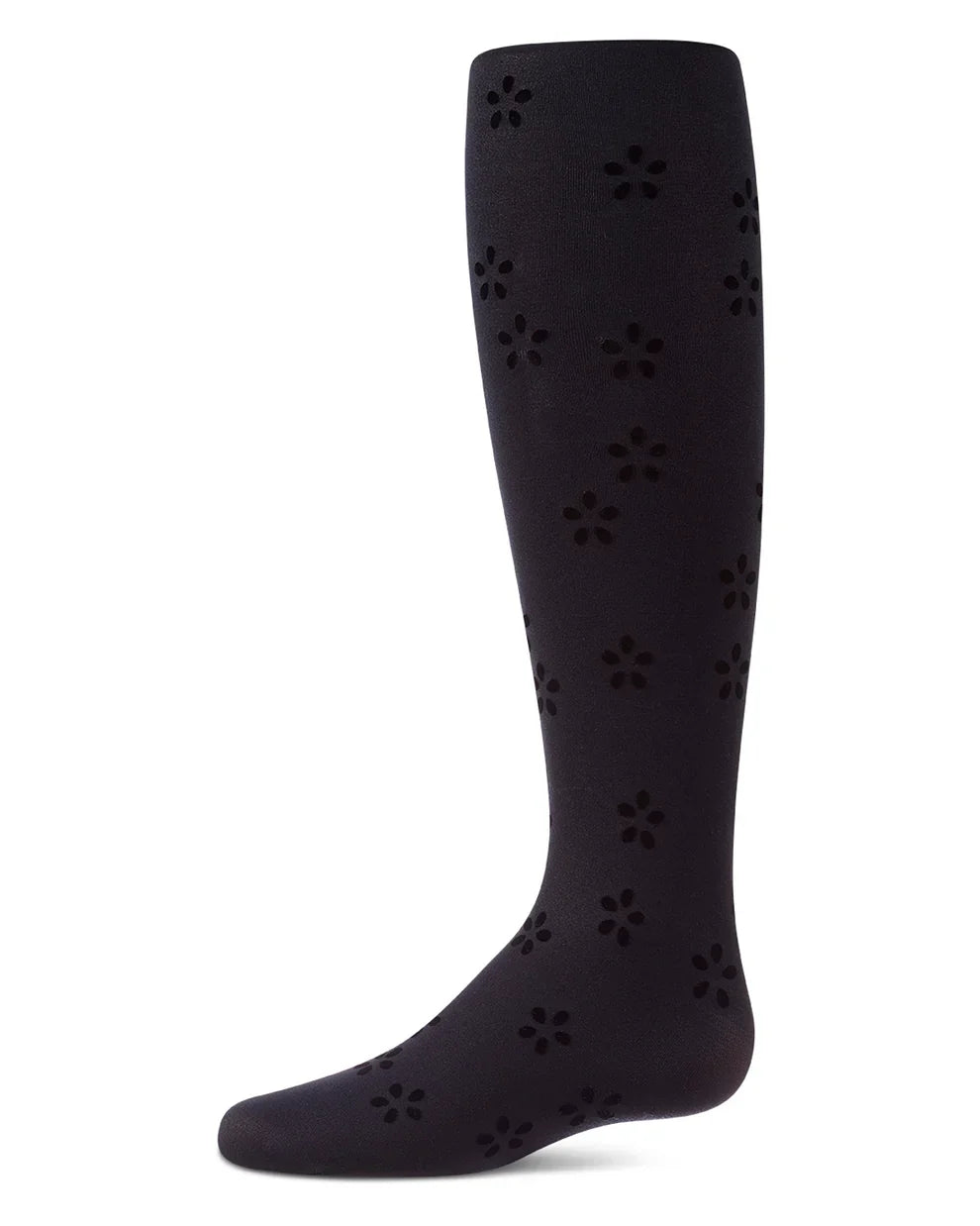 tights flocked confetti flower