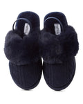 slippers cable plush