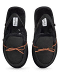slippers suede bow