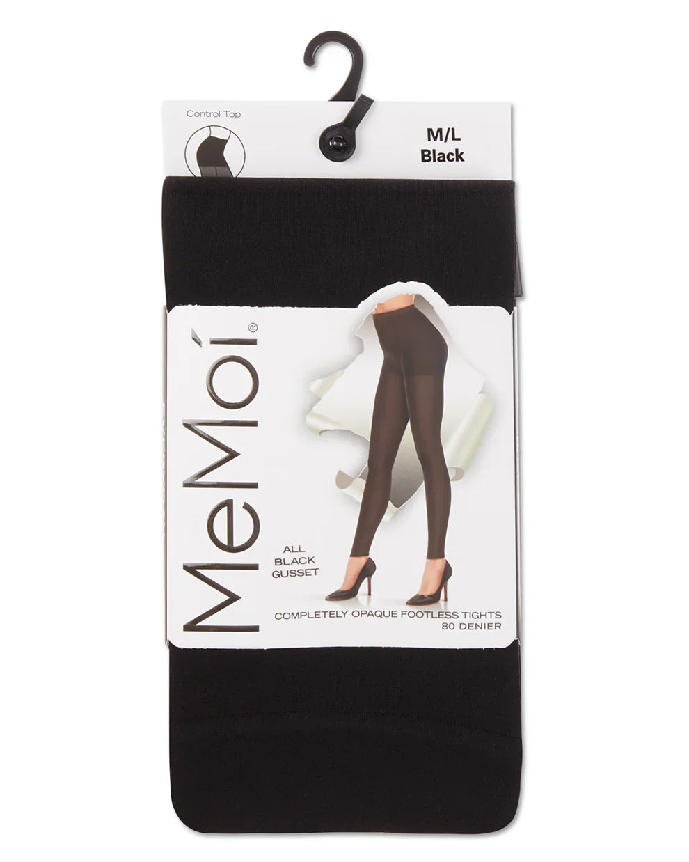 completely opaque control top footless tights
