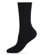 2pp bamboo ribbed crew socks
