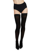 thigh hi opaque 60 denier w silicone band