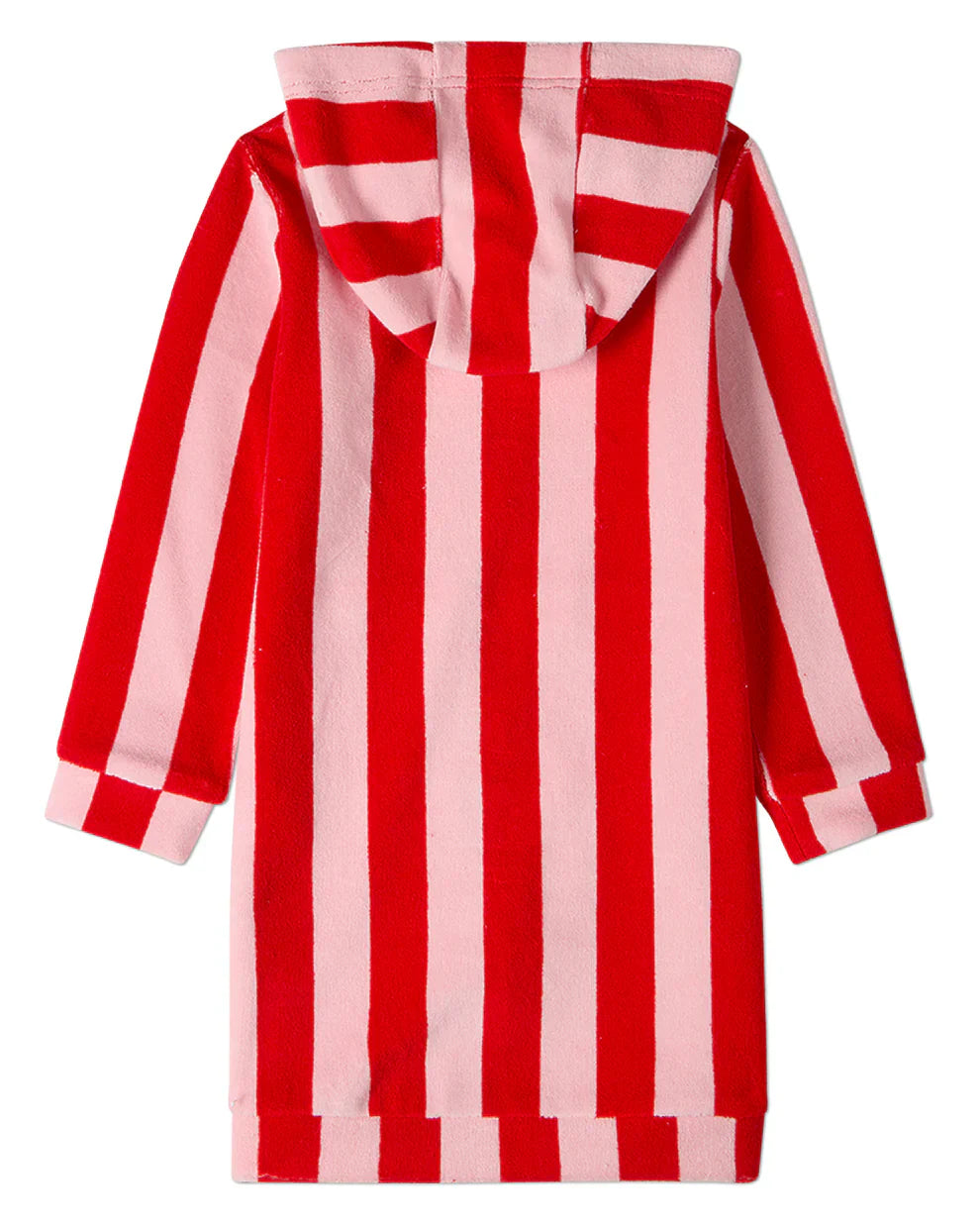 bathrobe terry striped zip up