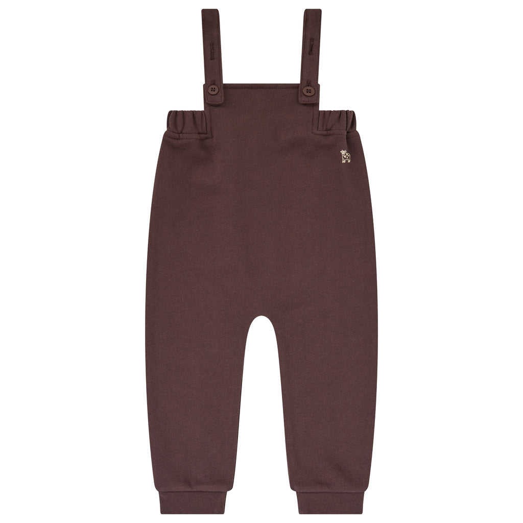 set outfit printed mockneck and overalls