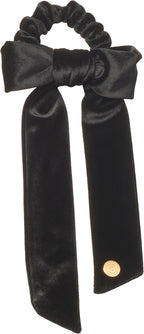 pony velvet ties with bow