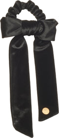 pony velvet bow with ties