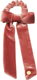 pony velvet ties with bow