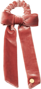 pony velvet ties with bow