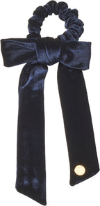 pony velvet ties with bow