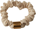 pony scrunchie linen logo