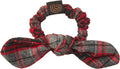 pony scrunchie plaid bow