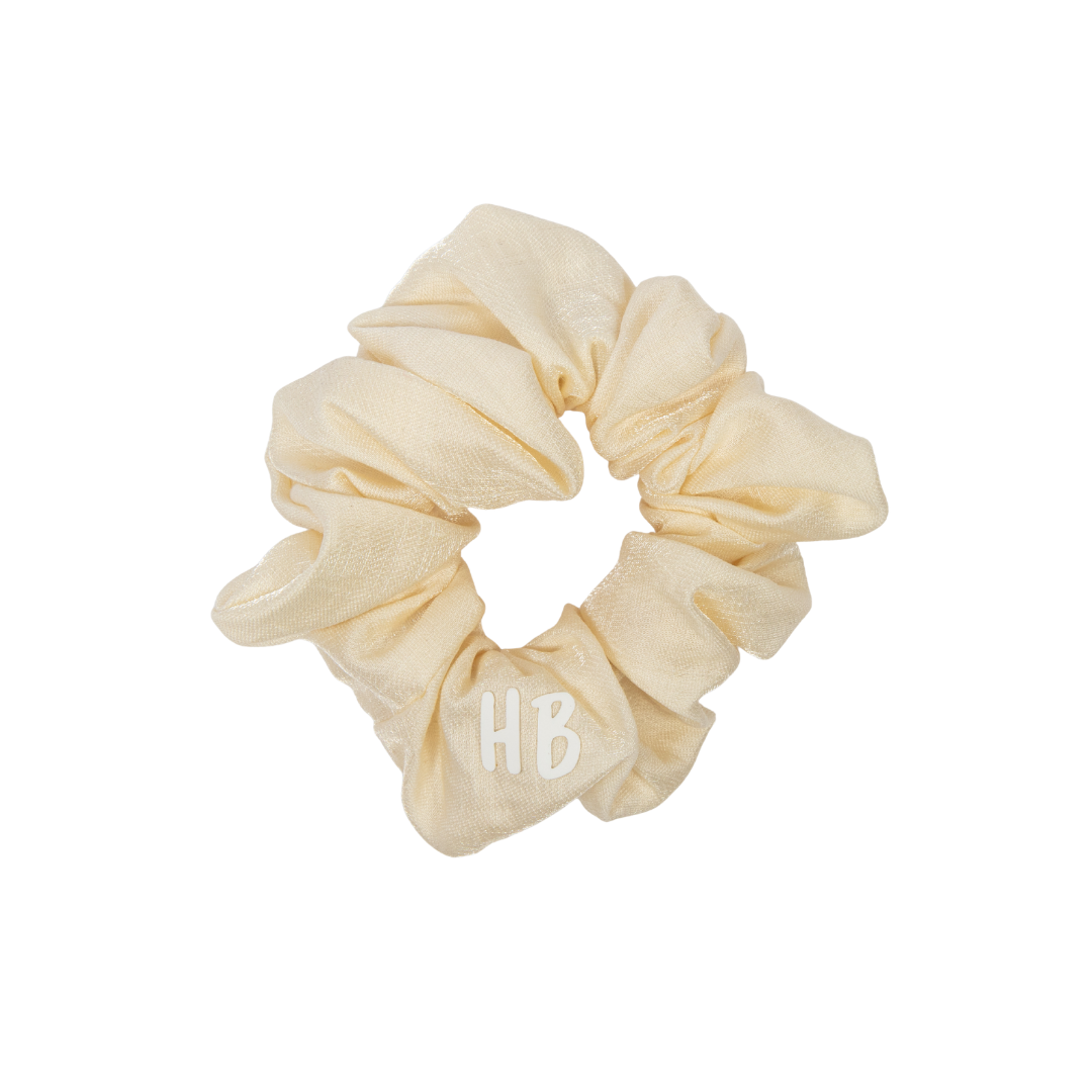 pony scrunchie satin sparkle