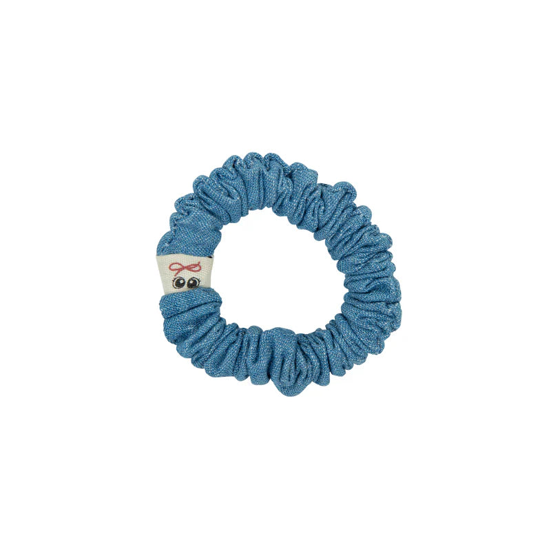 pony scrunchie denim set