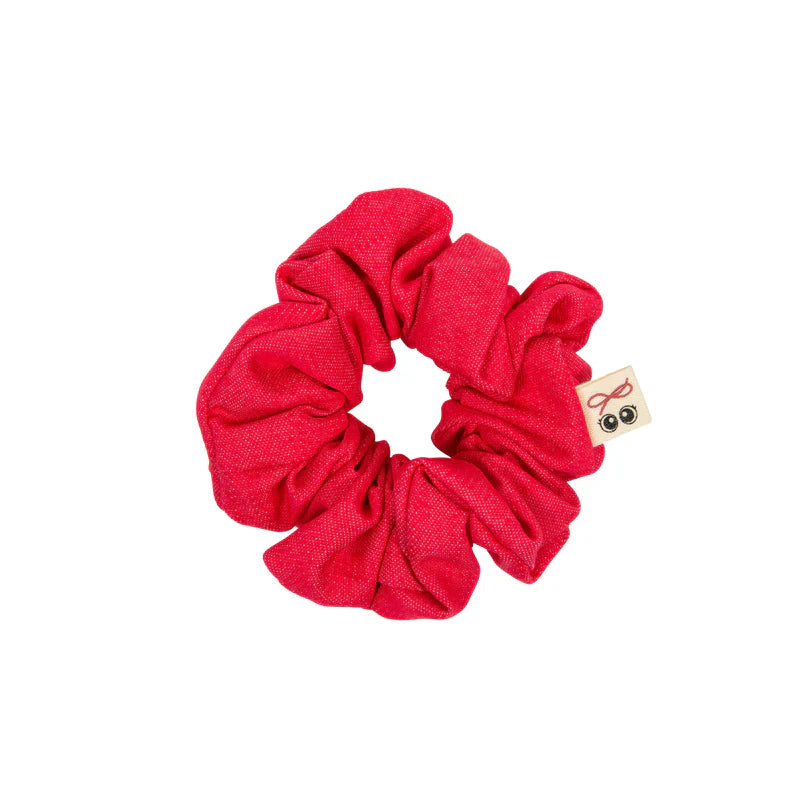 pony scrunchie denim