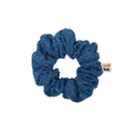 pony scrunchie fray denim
