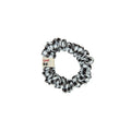 pony scrunchie pin stripe and gingham with edge