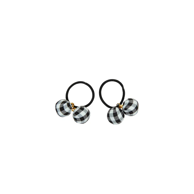 pony pin stripe and gingham with edge ball set