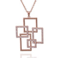 necklace pendant overlapping squares