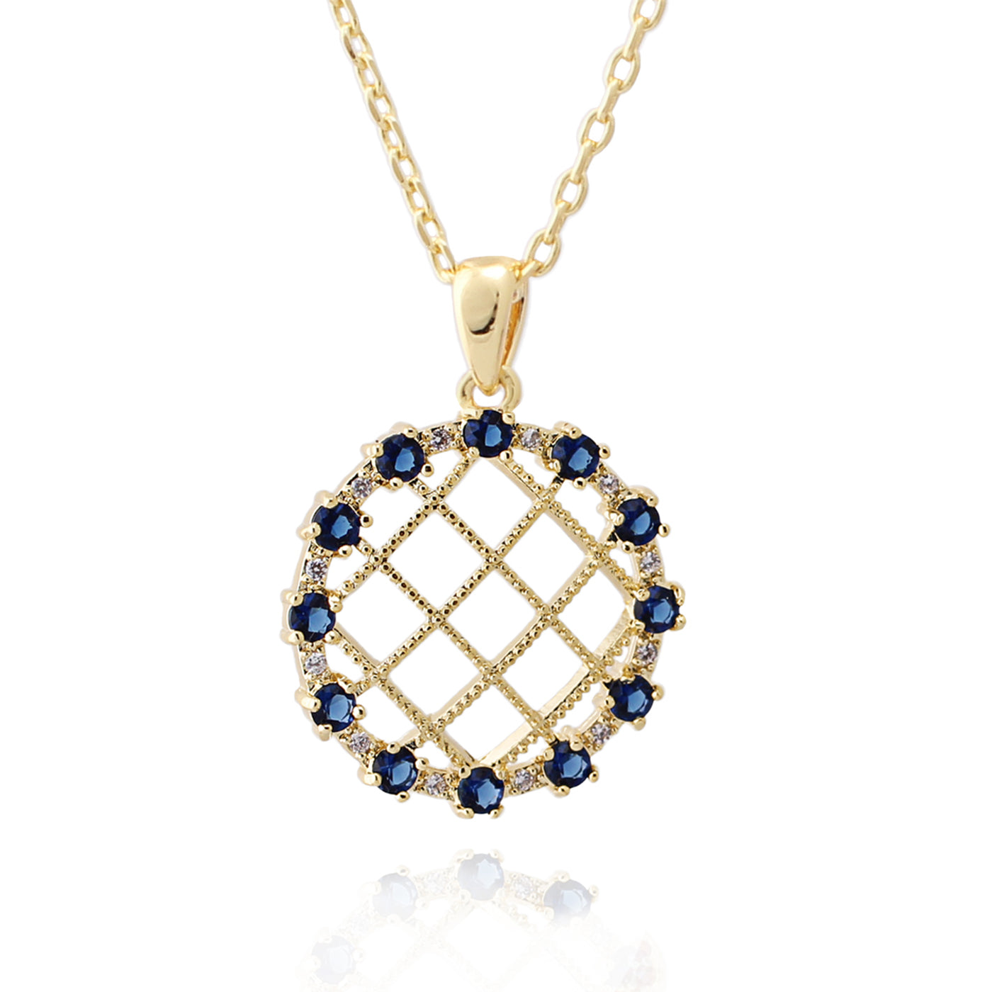 necklace small round lattice