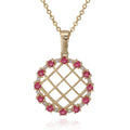 necklace small round lattice
