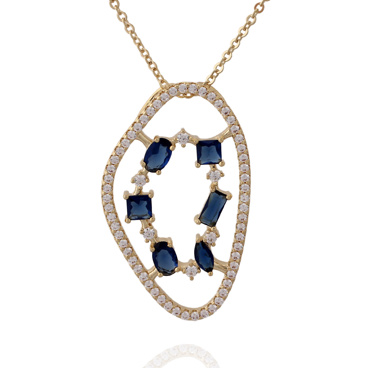 necklace pendant natural stone shape