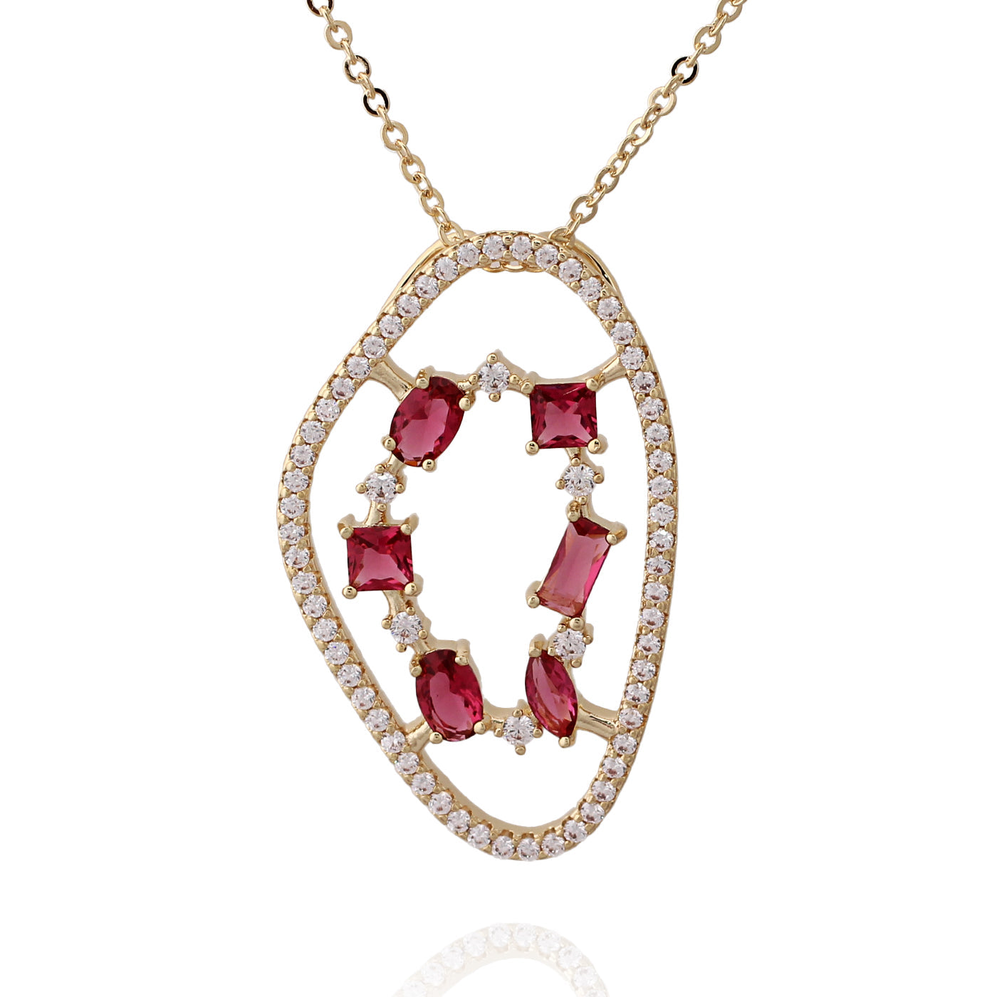 necklace pendant natural stone shape