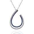necklace open teardrop