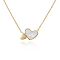 necklace mother of pearl heart pendant