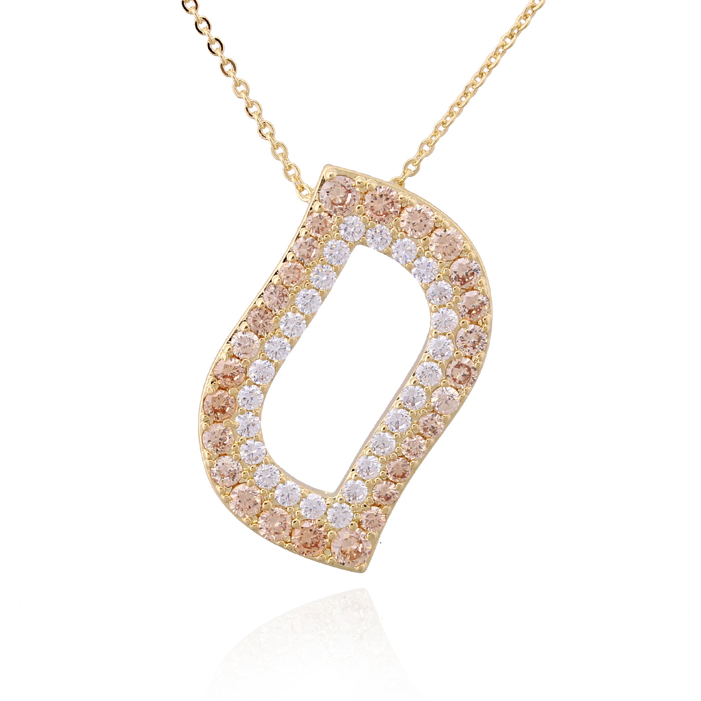 necklace pendant bold squiggle