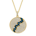 necklace marquise strip circle