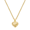 necklace brushed heart
