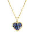 necklace inward puffed heart