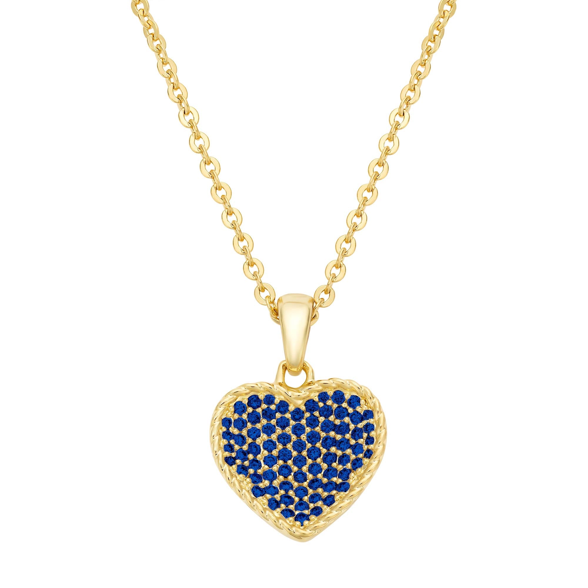 necklace inward puffed heart