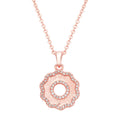 necklace wavy brushed donut