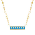 necklace enamel bar