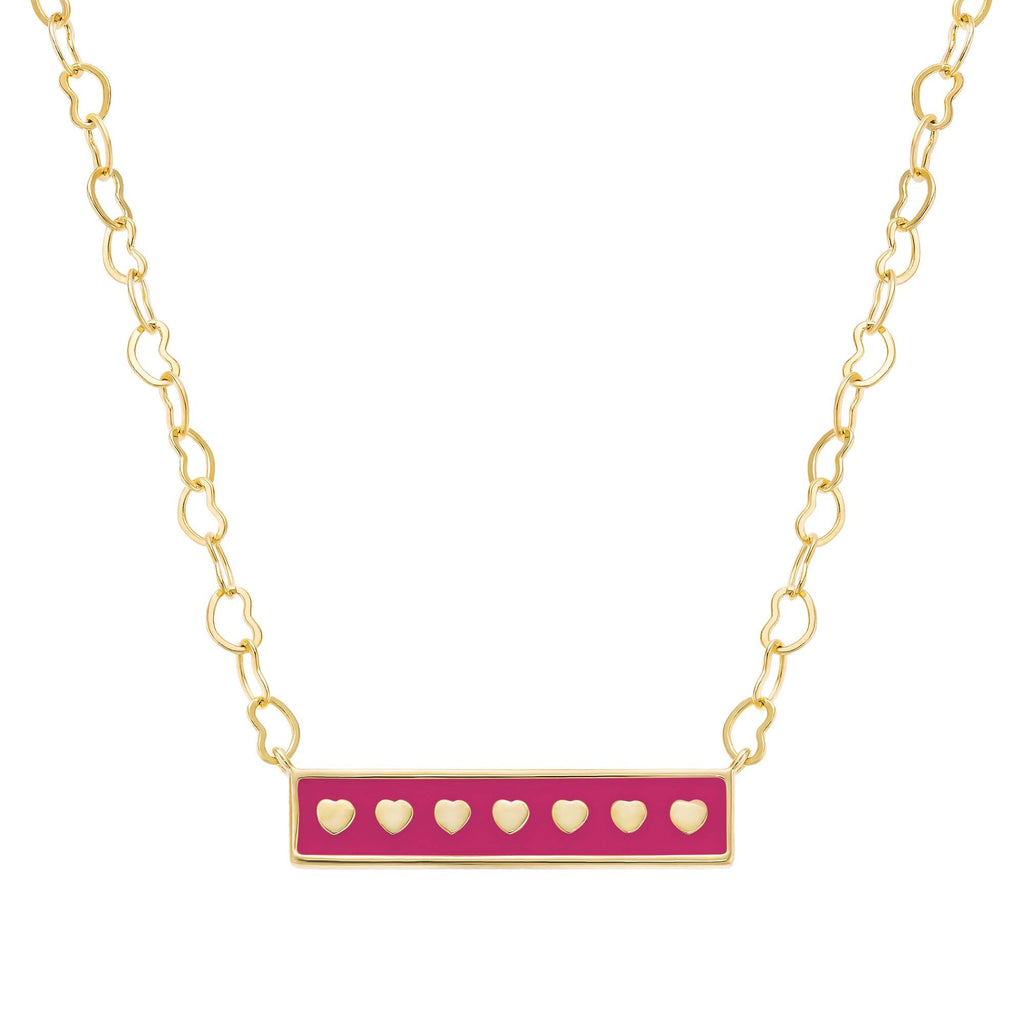 necklace enamel bar