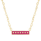necklace enamel bar