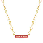necklace enamel bar