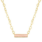 necklace enamel bar