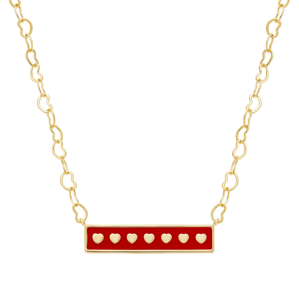 necklace enamel bar