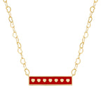 necklace enamel bar