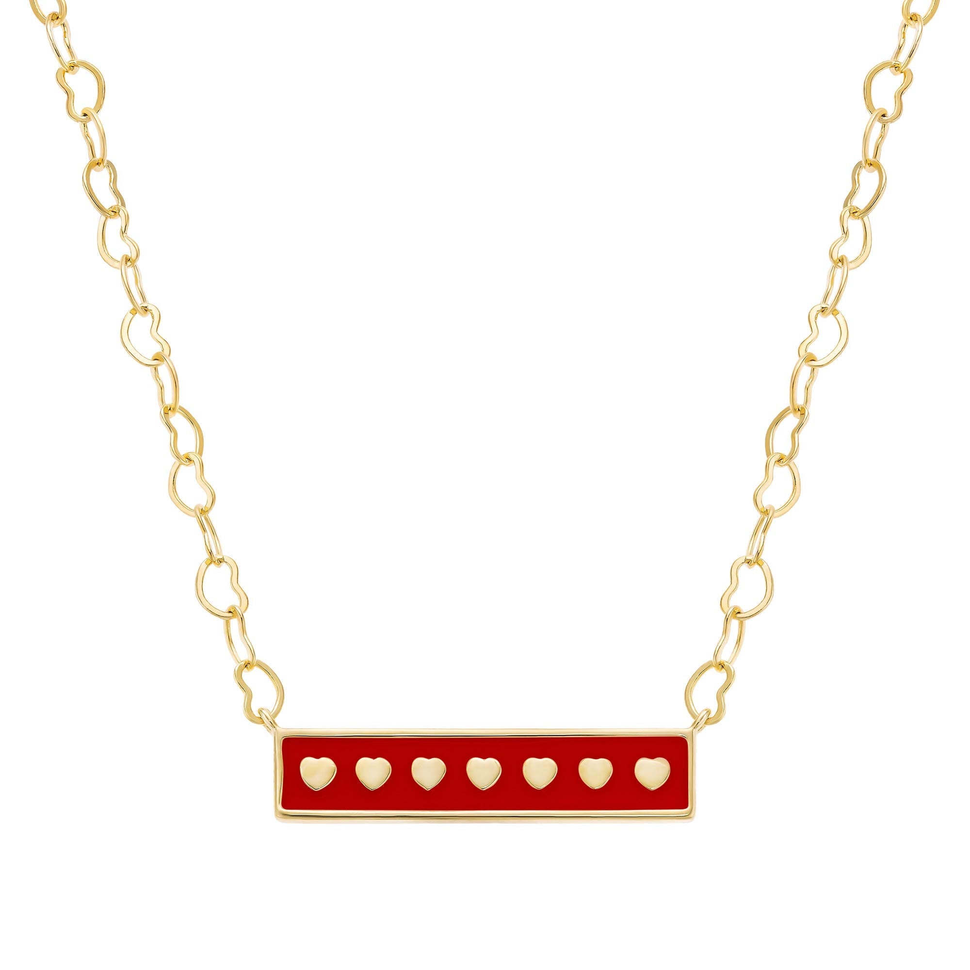 necklace enamel bar