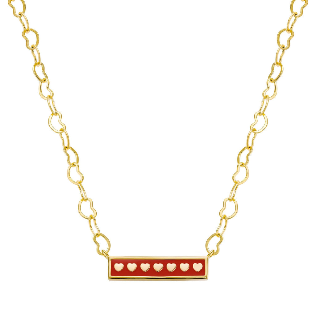 necklace enamel bar