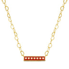 necklace enamel bar