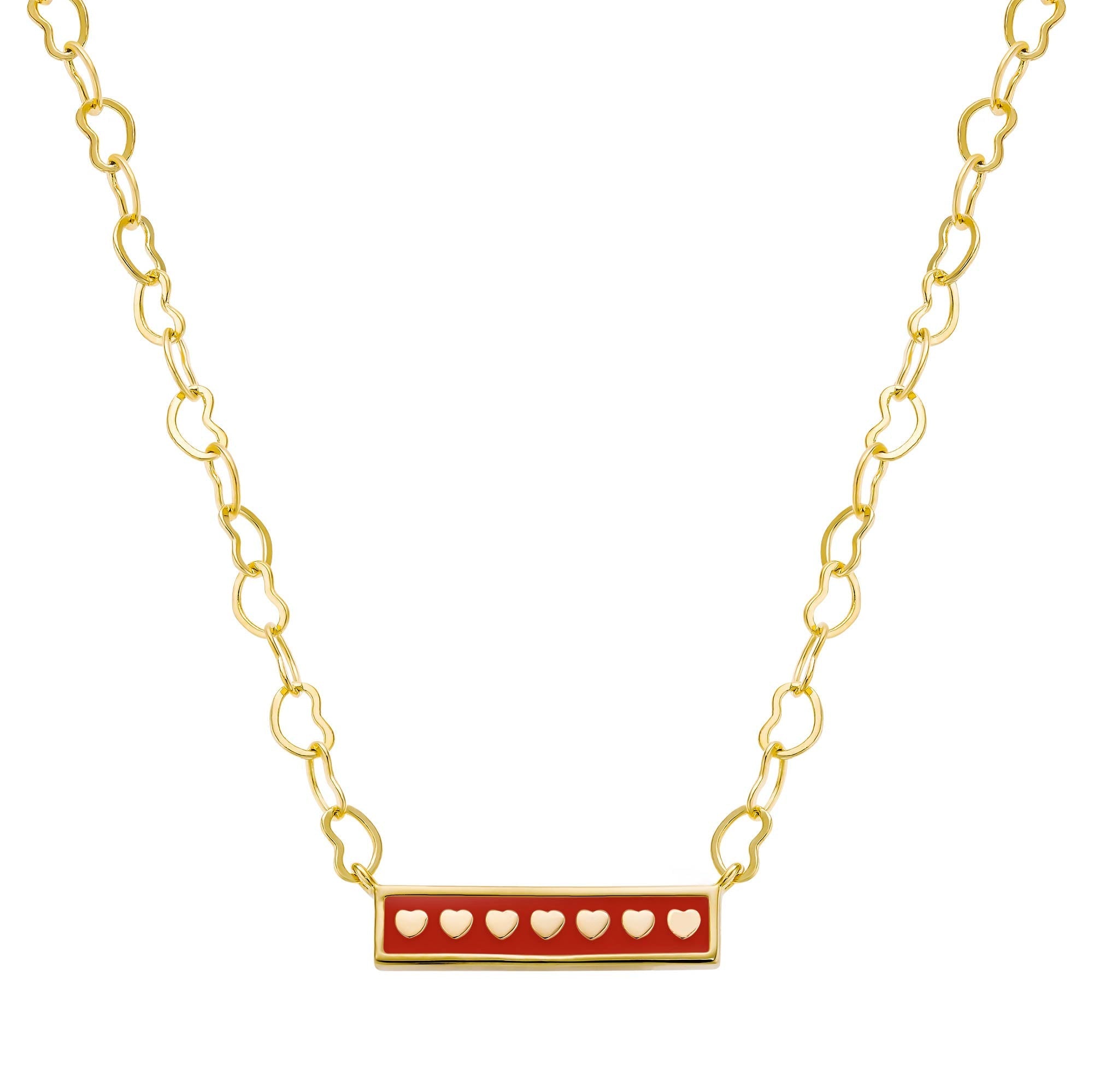 necklace enamel bar