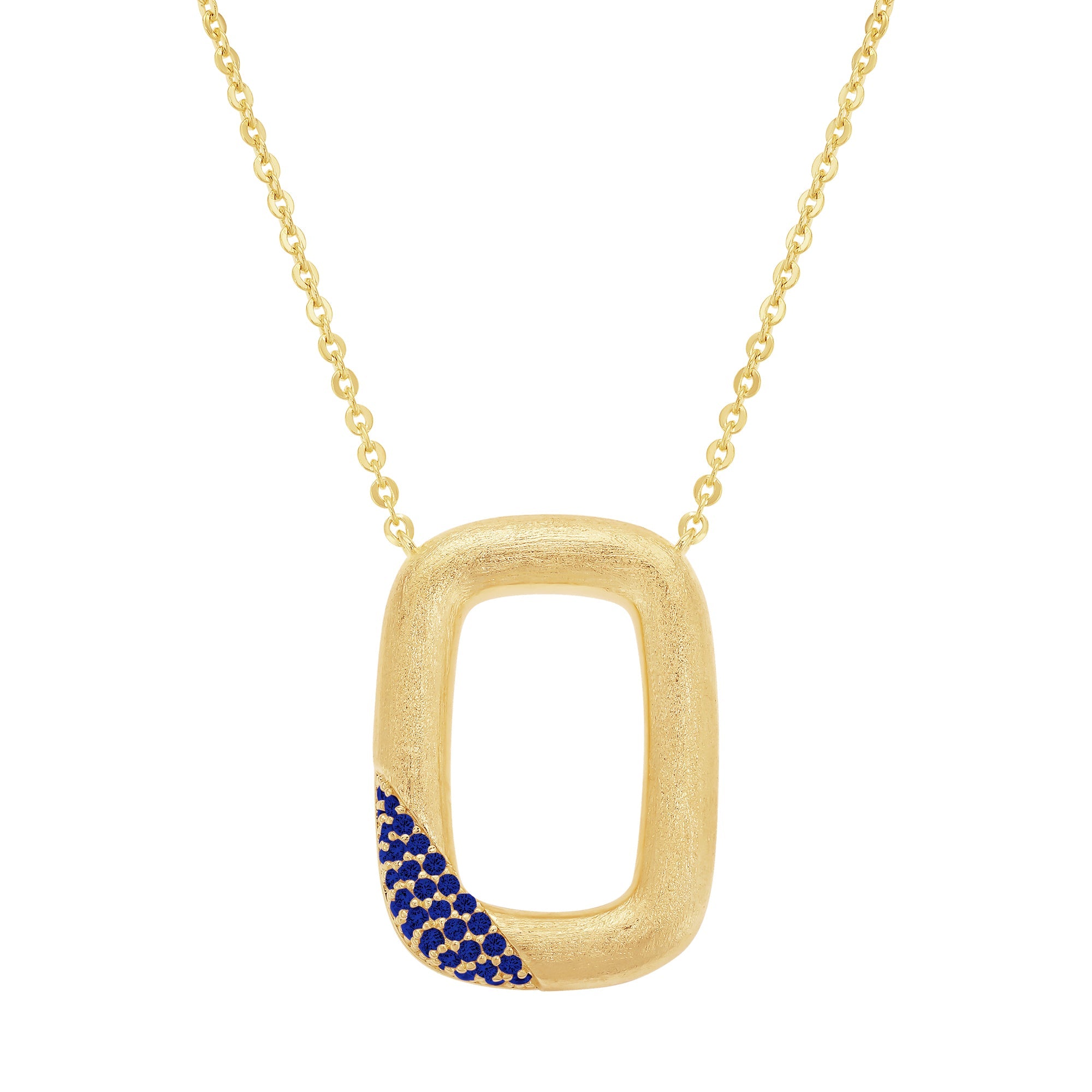 necklace cz dipped satin