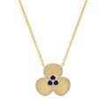necklace overlapping petal flower