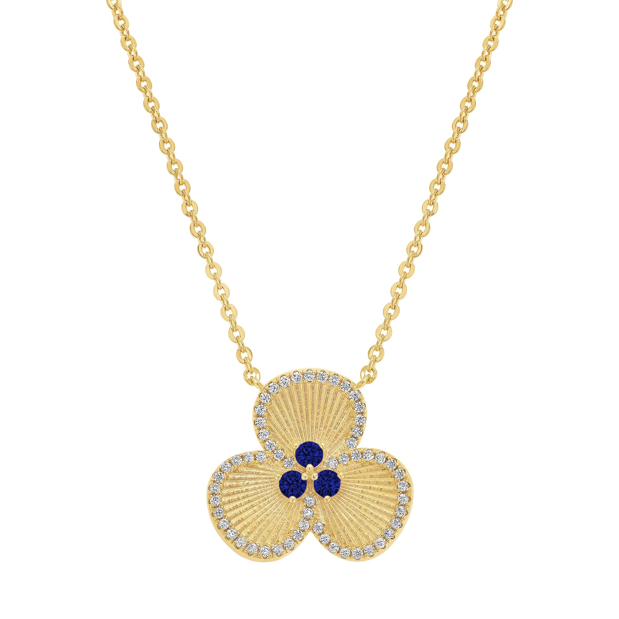 necklace overlapping petal flower
