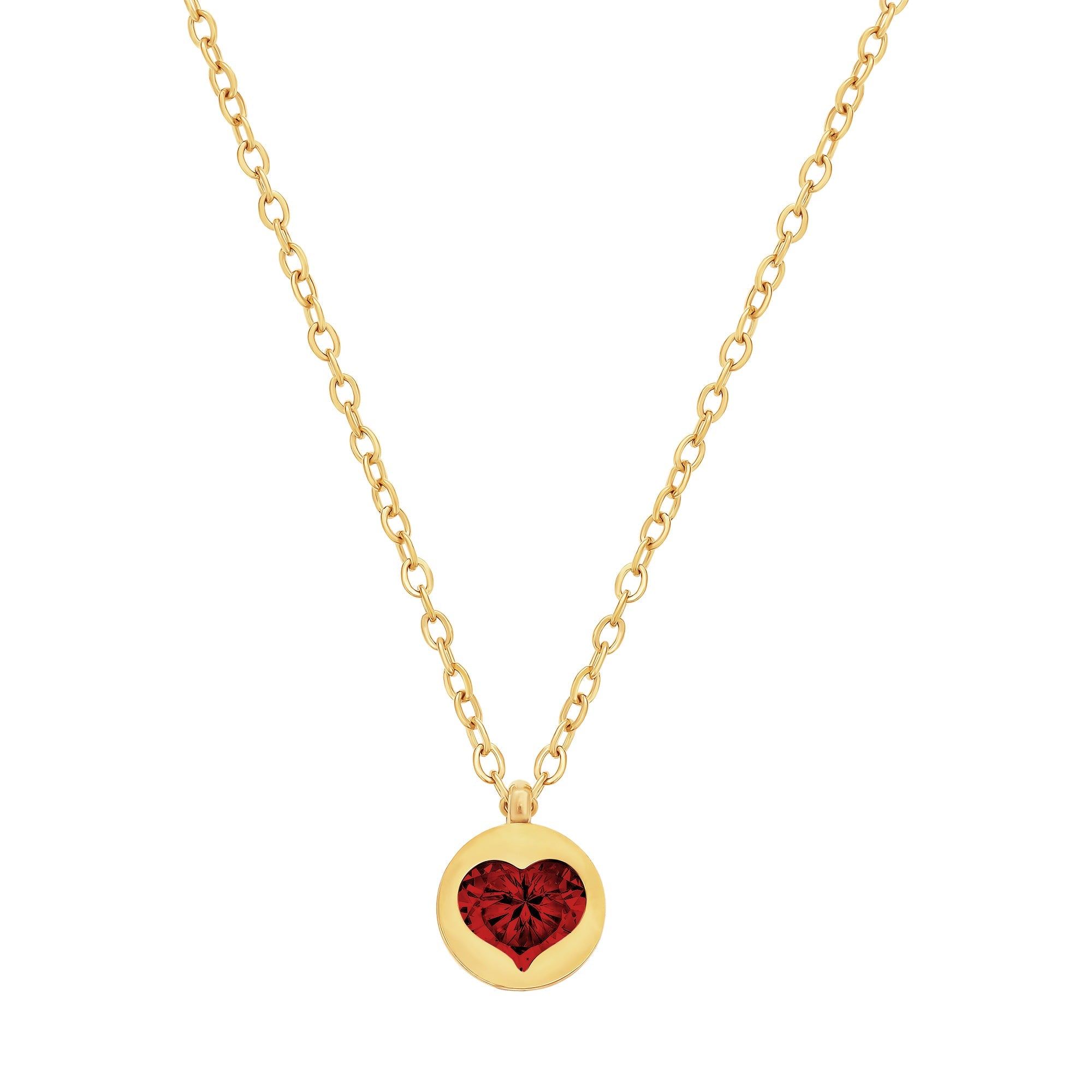 necklace cut out heart stone